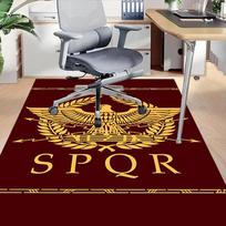 1 vnt. Erelio SPQR kilimas, biuro kilimėlis, lauko kilimėlis, namų dekoras, zoninis kilimas, festivalis 80cm by 120cm gray