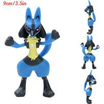 Pokemon Charizard Lucario Meowth Kyogre Mewtwo Figūrėlės Modelis Žaislai Blastoise Leafeon Flareon Solgaleo PVC Veiksmo Modelis Lėlės Dovana black