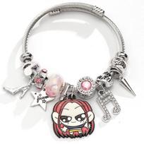 Demon Hunters Rumi Zoey Mira Crow Beaded Charms Bracelet Women Fashion Accessories Girl Cute Anime Adjustable Chain Bangle white