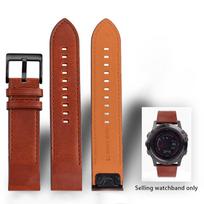 20mm 22mm 26mm Quick Fit Leather Strap For Garmin Fenix 7X 7 Solar 6X 6 Pro 5X Plus/EPIX/MARQ/Mk2 Mk2i Watch Band Bracelet Acces 22mm orange
