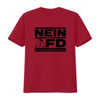 Anti AFD Protesto marškinėliai Ne Teisių Laužymui Prieš Dešiniuosius Ir Nacionalsocialistus Už Demokratiją Stilingas Dizainas vintage Išplauti 2XL black
