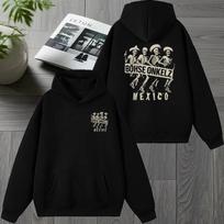 Roko grupė Böhse Onkelz 2026 m. turas Dvipusis spaudinys Žieminiai džemperiai su gobtuvu Vyrams moterims vintažinis hip hopas gatvės stilius Unisex Fleece džemperis M juoda