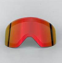 Winter Magnetic Ski Goggles Quick-Change Anti-fog UV400 Snowboard Goggles Business Double Layer Lenses Ski Eyewear Male Female red