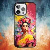 F-Frida-s K-Kahlo-g Meninis telefono dėklas iPhone17,16,15,14,13,12,11 Plus,Pro Max Dėl Magsafe Belaidžio įkrovimo iPhone13 red