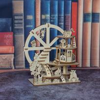 3D Wooden Puzzle DIY Model - Creative Kids & Adults Handcraft Gifts Set beige