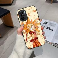 FNAF Sundrop Phone Case Glass For Xiaomi 15 14 12 Lite 13 Pro 11t Lite POCO M5 X6 M6 X5 X3 NFC F5 F6 Pro Cover Xiaomi 15 beige