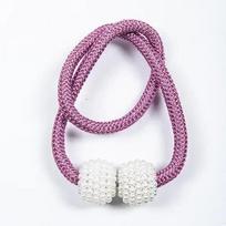 Perlinė magnetinė užuolaidų segtuko sagtelė Užuolaidų laikikliai Kabliukas Kabantis rutuliukas Magnetiniai raišteliai Namų užuolaidų aksesuarai 1 pcs pink