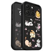 Žaidimų mielas kačiukas telefono dėklas, skirtas Motorola G86 G85 G84 G75 G60 G56 G54 G53 G52 G35 G34 G32 G30 G24 G22 G15 4G 5G Laiptinė minkštas Co Moto G14 juoda