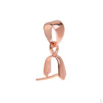925 prabos sidabro pakabuko sąsagos klipsas Rose Gold beige