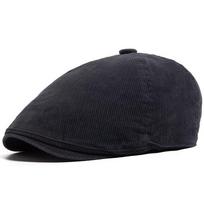 Fashion Corduroy Hat Beret Spring Autumn Warm Men Women's Flat Cap Vintage Casual Newsboy Baseball Caps Soft Retro Hats Unisex black