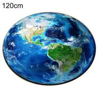 Apvalus Žemės Mėnulio Planetos 3D Spausdinimo Minkštas Kilimas Neslystantis Kilimėlis Grindų Kilimėlis Namų Dekoras 120cm Earth** blue