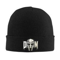 New American Rapper MF Doom Beanie Hats Mad Villain Music Artist Knit Hat Outdoor Sport Warm Unisex Women Caps Autumn Bonnet H black