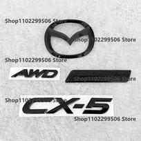 ABS Automobilio Priekinės Grotelės Emblema Galinės Bagažinės Ženkliukas Lipdukas Mazda CX-5 Dyzelinui SKYACTIV Technology D Blizgus Juodas Logotipo Aksesuarai 17-21 cx5