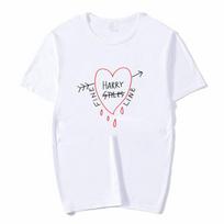 Harry Styles Hip Hop T Shirt Fine Line Love On Women Summer Harajuku Tops L white