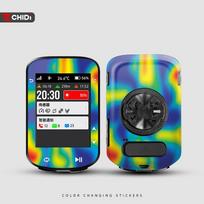 For IGPSPORT BSC300 Bike GPS touch screen decorative sticker Waterproof and scratch-resistant personality options available blue