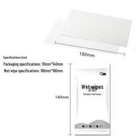 Customized Thickened Disposable Wet Wipes for Cleaning in Small Packs white