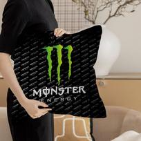 M-Monsters Logotipas Energija Biuro Pagalvės Užvalkalas Automobilio Pagalvės Užvalkalas 45X45Cm Juosmens Pagalvės Užvalkalas Sofos Pagalvės Užvalkalas Peach skin 66*66(CM)-1Pcs