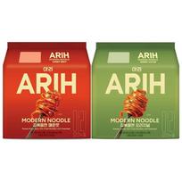 Paldo BTS makaronai [ARIH] Modernūs makaronai Korėjietiški kepti makaronai 1 pakuotė (4 vnt) 125g~140g   (7 skoniai, 18 variantų) #Spicy Seaweed 1Pack + Original Seaweed 1Pack