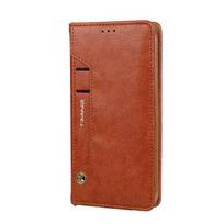 Magnetinis odinis dėklas Samsung Galaxy S25 S23 Plus S22 S20 Ultra, Atverčiamas piniginės tipo dėklas Galaxy S24 S21 A73 5G, Su stoveliu S22 ruda
