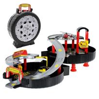 Pixar Cars  Portable kids Toy Car tire assemble parkinglot Lightning McQueen Plastic Rail BoyToy Give kids The best gift