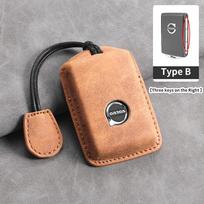 For Volvo S60 S90 XC40 XC60 XC90 V60 V90 Polestar 1 Polestar 2 Car Key Cover Case Shell Holder Bag Auto Key Protection Accessory HN7 beige