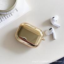 Compatible with Apple AirPods Pro 3rd Generation Bluetooth Earphone Case Fashion Electroplated Full Coverage TPU Soft Case Airpods pro auksas