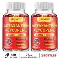 Buporai Astaksantinas Likopenas 24mg minkštos kapsulės 120 vnt. — Antioksidacinė parama, Kasdienė savijauta, Maistinė parama 120*2