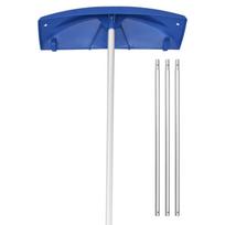 VEVOR Sniego stogo grėblys, 60 cm PP plastiko ašmenys, 1,18-5,55 m reguliuojamas stogo sniego grandiklis su ratukais, neslystanti rankena Sniego šalinimo įrankis 555 x 60 x 15.5 cm