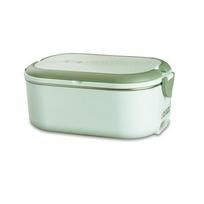 220V 110V elektrinė pietų dėžutė nerūdijančio plieno maisto šildytuvas šildymas Bento Box 1L EU US Plug School Office termostatinis šildytuvas 18W 110 - US Plug žalia