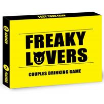 FREAKY LOVERS Couple Drinking Game Cards, Date Night Party Game, Adult Interactive Q&A Cards, Fun Tabletop Game for Couples & Spouses FERAKYLOVER