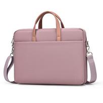 Laptop Bag 13.3 14 15.6 17 Inch Notebook Bag Sleeve For Macbook Air Pro 16 Case Xiaomi Shoulder New Waterproof Briefcase For 13-13.3 inch rožinė