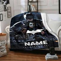 Warner Bros. Works (16) Customize Text Blanket Throw Customizable Blanket Soft & Cozy Suitable for Home Decor Livingroom Chair Nap 100cmx150cm white