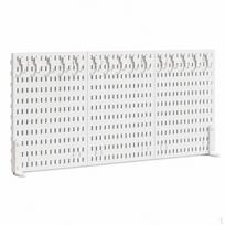 Sieninė perforuota lentyna organizatorius, 4 dalių perforuota lenta įrankių organizatorius rankdarbių kambariams, stalui, darbo vietai ivory Desktop Set C Clamp Type