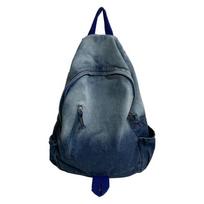 New Star Pattern Denim Backpack Large Capacity Book Bag Punk Travel Backpack Students