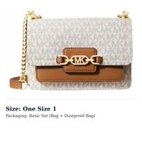 MICHAEL KORS Artificial Leather Shoulder Bag Mini Women's Vanilla White Acorn Brown 32S2G7HC0B-149 One Size 1 white