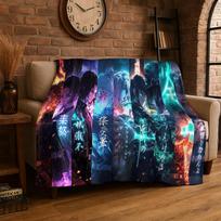 Animacinis Demonų Medžiotojas Anime Kamado Nezuko Tanjirou Flanelinis pledas Minkštas šiltas pledas miegamajam svetainei lovai kelionėms 80x120cm