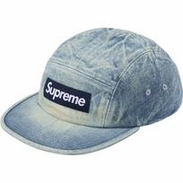 Supreme Washed Chino Twill Camp Cap Denim (26FW) One Size gray