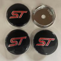 4Pcs 60mm Car Wheel Center Hub Cap Rim Cover For Ford ST Fiesta Focus Edition Puma X KUGA Mondeo Ecosport Car Auto ff6  Accessories gray