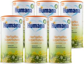 6x Humana Krapų arbata kūdikiams nuo 4 mėn. Granuliuota 200g