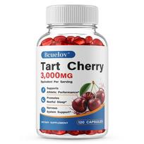 Bcuelov Tart Cherry Extract Supplement, 3000mg Equivalent (10:1) per Serving, 120 Caps 120 Capsules