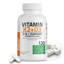 Balincer Vitaminas K2+D3 Maisto papildas, D3 5000 TV & K2 MK-7 90 mcg, 2-in-1 Palaikymas, 120 kaps. 120 Capsules