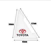 2 vnt. Silikoniniai automobilio durų kampų apsauginiai dangteliai nuo įbrėžimų, skirti Toyota automobiliams balta