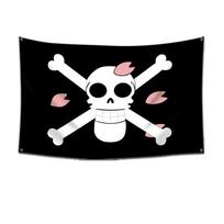 Anime One Piece Jolly Roger Sienos Dekoracija Vėliava Tapyba Žaislas Animacinis Luffy Zoro Šiaudų Kepurė Pirato Kaukolės Vėliava Berniukų Festivalio Dovana 60x90cm
