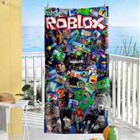 Roblox Beach Towel High Absorbency & Quick-Dry Comfortable Lightweight Perfect for Traveling Yoga Camping and Swimming 70cmx140cm(27x55inch)