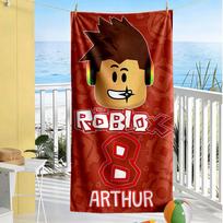Roblox Beach Towel High Absorbency & Quick-Dry Comfortable Lightweight Perfect for Traveling Yoga Camping and Swimming 70cmx140cm(27x55inch)
