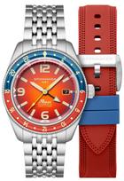 Fluss GMT Automatic 15 ATM Water Sapphire Orange [SPINNAKER] Watch, Self-winding, Resistant, Crystal, Dial, SP-5120-99, Men's oranžinė