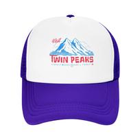 YK Twin Peaks Visit Moutain Forest Holiday Hiking Mesh Baseball Caps Women Men Unisex Male Beach Coquette Hat Snapback Cap One Size white