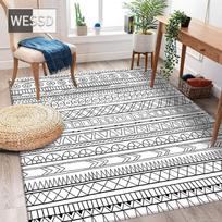 Maroko pilkas geometrinis kilimas svetainei ir miegamajam 40x60cm 1pcs gray