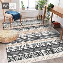 Maroko pilkas geometrinis kilimas svetainei ir miegamajam 40x60cm 1pcs gray
