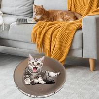 Kartoninė „Cat Scratcher Board“ „Scratch Lounge“ baldų apsauga Atpalaiduojanti patalpose esančioms katėms 45cmx9cm orange